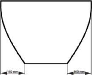 Wanna Besco Goya owalna 160 x 70cm (WMD-160-G) 8