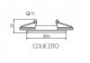 Kanlux Oprawa punktowa COLIE DTO-W bez oprawki 26740 7