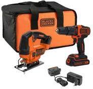 Zestaw elektronarzędzi Black&Decker Zestaw Combo 18V (BCK22S1S) 4