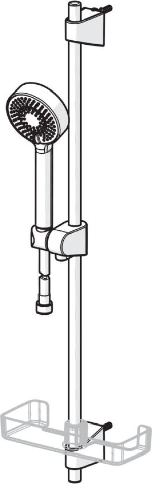 Zestaw prysznicowy Oras Apollo przesuwny chrom (544) 3