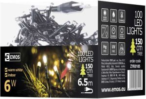 Lampki choinkowe Emos 100 LED białe ciepłe 6