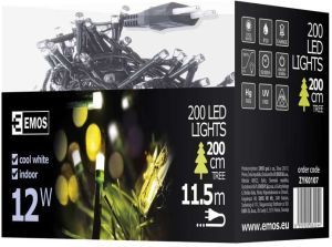 Lampki choinkowe Emos 200 LED białe zimne 5