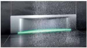 Kessel Odpływ liniowy z rusztem ścienny Scada Wave z podświetleniem LED 30cm (48003.43) 2