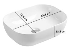 Umywalka Rea Belinda 45,5cm 2