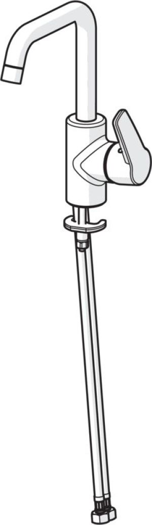 Bateria umywalkowa Oras Saga stojąca chrom (3907F) 3