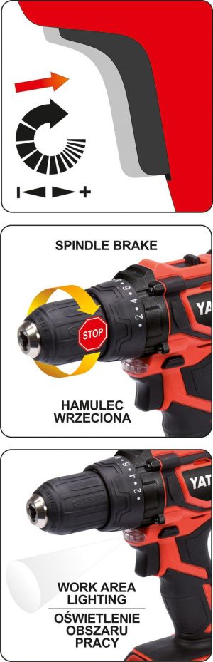 Wiertarko-wkrętarka Yato YT-82795 18 V 5