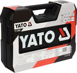 Zestaw narzędzi Yato Zestaw narzędziowy 1/2" 1/4" 100szt. (YT-12685) 5