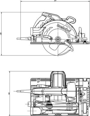 Pilarka tarczowa Metabo KS 55 FS 1200 W 160 mm 4
