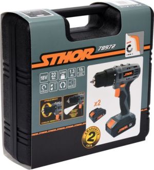 Wiertarko-wkrętarka Sthor 78972 18 V 2 x akumulator 1.3 Ah 6