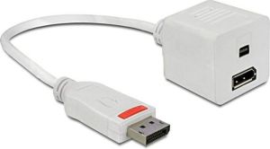 Adapter AV Delock DisplayPort - DisplayPort biały (61751) 1