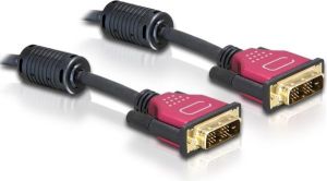 Kabel Delock DVI-D - DVI-D 1.8m czerwony (84345) 1