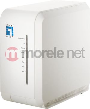 Serwer plików LevelOne HDD ZEWNĘTRZNA NAS 2HDD SATA + GIGABIT LAN (GNS-2000) 1