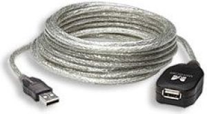 Kabel USB Manhattan USB-A - USB-A 5 m Srebrny (519779) 1