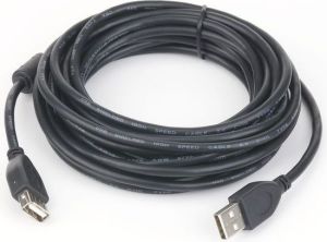 Kabel USB Gembird USB-A - USB-A 3 m Czarny (CCFUSB2AMAF10) 1