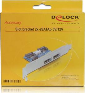 Delock Panel 2x eSATApd 5V / 12V (61725) 4