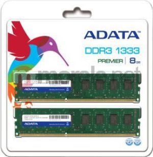 Pamięć ADATA DDR3, 8 GB, 1333MHz, CL9 (AD3U1333C4G92) 1