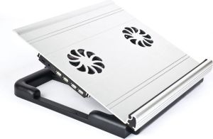 Podstawka chłodząca Gembird 2 wentylatory + HUB USB 4-PORT (NBS-4) 1