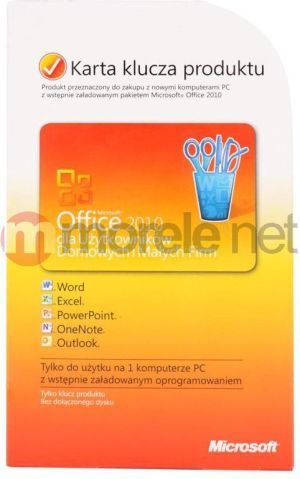 Microsoft Office 2010 PKC, Office Home and Business 2010 Polish PC Attach Key PKC Microcase+LEGO Rock Raide (T5D-00311LRR) 1