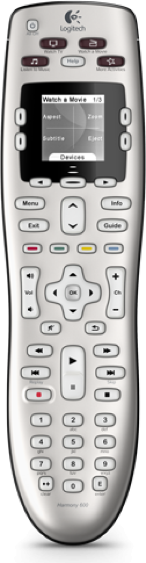 Pilot RTV Logitech Harmony 600 Remote 3