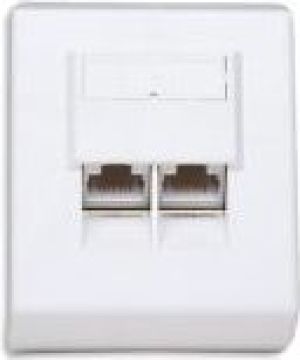 Intellinet Network Solutions gniazdo natynkowe 2xRJ45 STP kat. 5e kompletne białe (408332) 1