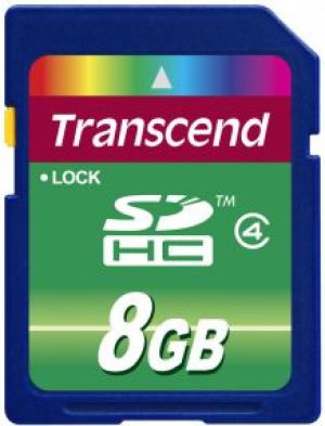Karta Transcend SDHC 8 GB Class 4  (TS8GSDHC4) 1