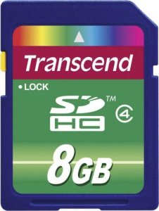 Karta Transcend SDHC 8 GB Class 4  (TS8GSDHC4) 1