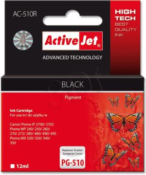Tusz Activejet tusz AC-510R (PG-510) Black 1