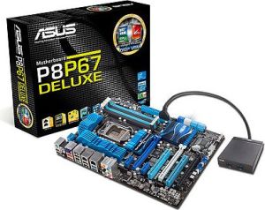 Płyta główna Asus P8P67 DELUXE Intel P67 LGA 1155 (3xPCX/DZW/2xGLAN/SATA3/USB3/RAID/DDR3/CROSSFIRE/SLI) (P8P67 DELUXE) 1