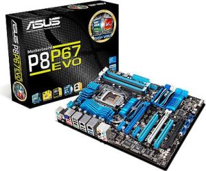 Płyta główna Asus P8P67 EVO Intel P67 LGA1155 (3xPCX/DZW/2xGLAN/SATA3/USB3/RAID/DDR3/SLI/CROSSFIRE) (P8P67 EVO) R3.0 1