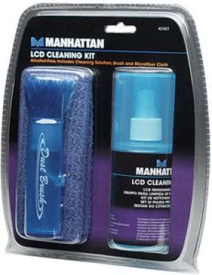 Manhattan Zestaw do Czyszczenia TV LED/LCD Płyn 200ml Pędzel Szmatka (421027) 2