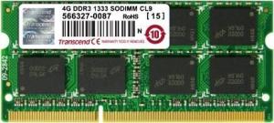 Pamięć do laptopa Transcend JetRam, SODIMM, DDR3, 4 GB, 1333 MHz, CL9 (JM1333KSN4G) 1