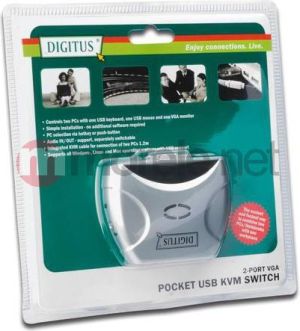 Przełącznik Digitus 2-Port USB Pocket KVM Switch DS-11402-1 3