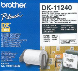 Brother etykiety uniwersalne białe DK11240 nadruk czarny 1