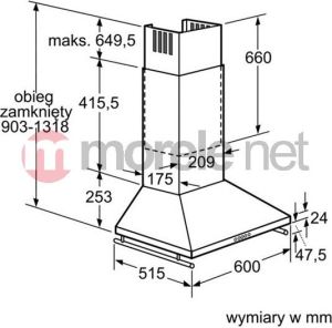 Okap Bosch DWW063461 3