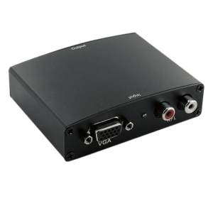 Adapter AV 4World D-Sub (VGA) - HDMI + RCA (Cinch) czarny (6922) 1