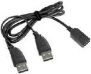 Kabel USB Gembird 2x USB-A - USB-A 0.9 m Czarny (CCPUSB22AMAF3) 1