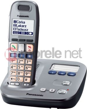 Telefon stacjonarny Panasonic KX-TG6571 Dect/Grey 1