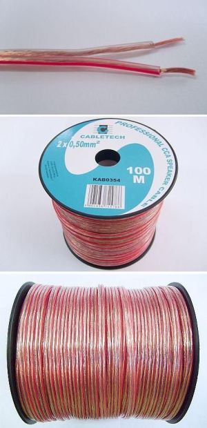 Przewód Cabletech kabel głośnikowy 2x1,50 0,99zł/1m 1