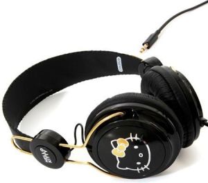 Słuchawki Coloud Hello Kitty Black Gold 1
