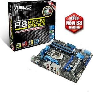 Płyta główna Asus P8P67-M PRO R3.0 Intel P67 LGA 1155 (3xPCX/DZW/GLAN/SATA3/USB3/RAID/DDR3/SLI/CROSSFIRE) mATX 1