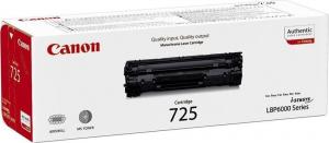Toner Canon CRG-725 Black Oryginał  (3484B002) 1