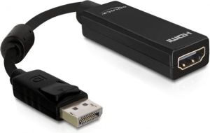 Adapter AV Delock DisplayPort - HDMI czarny (61849) 1