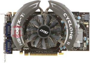 Karta graficzna MSI GF 550 GTX-Ti Cyclone II 1GD5/OC,1GB GDDR5(256bit) 2x DVI-I/miniHDMI (N550GTX-Ti Cyclone II 1GD5/OC) 2