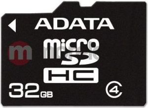 Karta ADATA MicroSDHC 32 GB Class 4  (AUSDH32GCL4RM3BKBL) 1