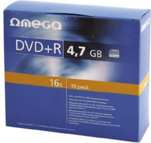 Omega DVD+R 4.7 GB 16x 10 sztuk (56823) 1