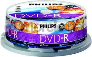 Philips DVD-R 4.7 GB 16x 25 sztuk (DM4S6B25F) 1