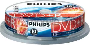 Philips DVD+R DL 8.5 GB 8x 10 sztuk (DR8S8B10F) 1