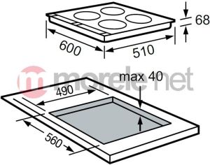 Płyta grzewcza Mastercook I4DE 64 Z2S 5