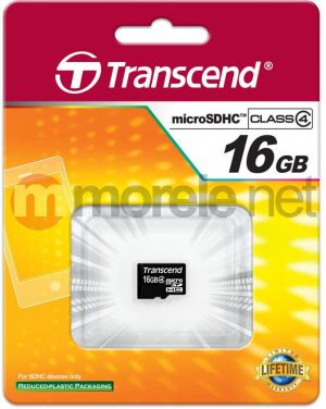 Karta Transcend MicroSDHC 16 GB Class 4  (TS16GUSDC4) 2