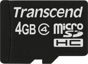 Karta Transcend MicroSDHC 4 GB Class 4  (TS4GUSDC4) 1
